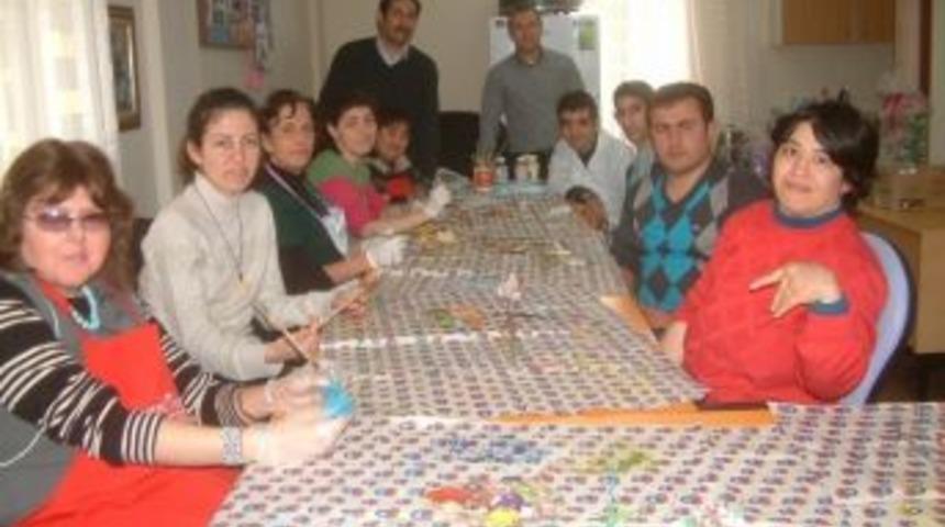 Burhaniye&rsquo;de Zihinsel Engelliler Beceri Kazandı