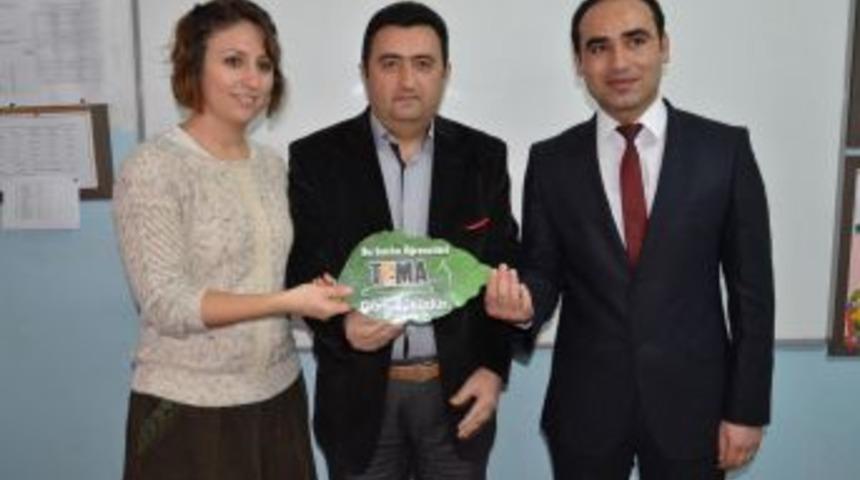 Minik TEMA &Ouml;ğrencilerine "Yeşil Yaprak" &Ouml;d&uuml;l&uuml;