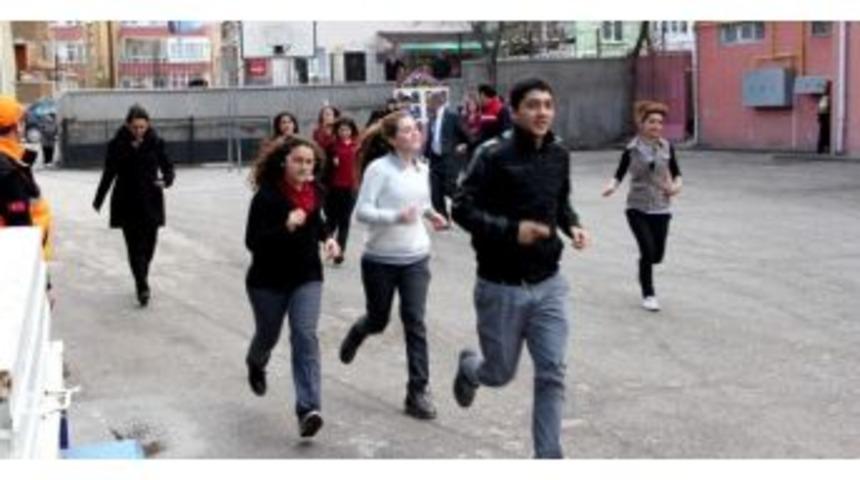 &Ccedil;ankırı'dan Yangın Ve Deprem Tatbikatı