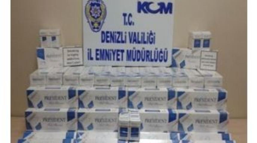 Denizli&rsquo;de Ka&ccedil;ak Sigara Operasyonu