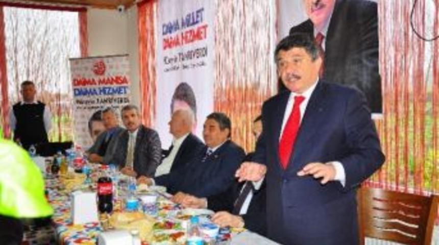 Tanrıverdi'den Soma K&ouml;ylerine Ziyaret