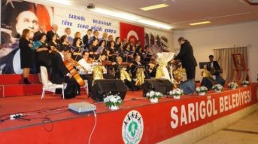 Sarıg&ouml;l Belediyesi Tsm Korosu &rsquo;&rsquo;şef Necmi Eren&rsquo;&rsquo; Adına Konser Verdi