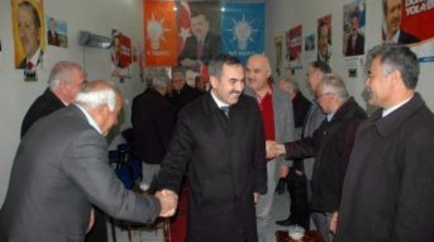 Ak Parti Ahlat Belediye Başkan Adayı M&uuml;mtaz &Ccedil;oban&rsquo;dan, Necati G&uuml;rsoy&rsquo;a Ziyaret