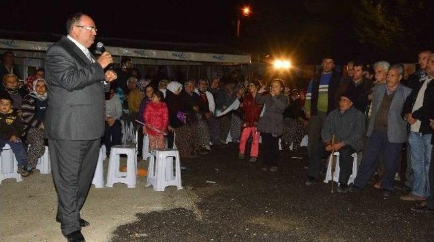 Ak Parti Adayı Barut, K&ouml;y Ziyaretlerine Devam Ediyor