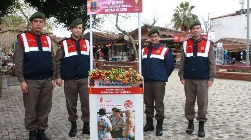 Side Jandarmadan Kadınlara Karanfil