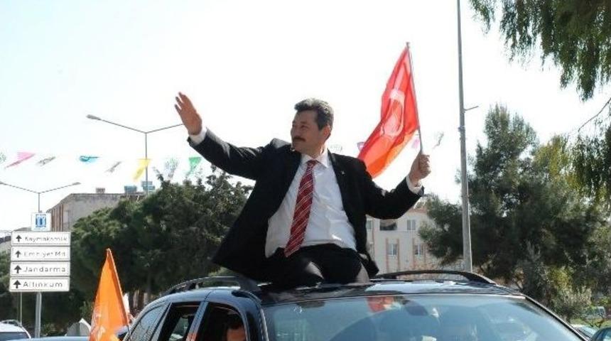Ak Parti'nin Didim Adayı D&ouml;ver'e Konvoylu Destek