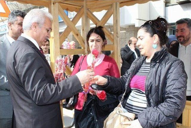 Başsoy Kadınlara Karanfil Dağıttı 2