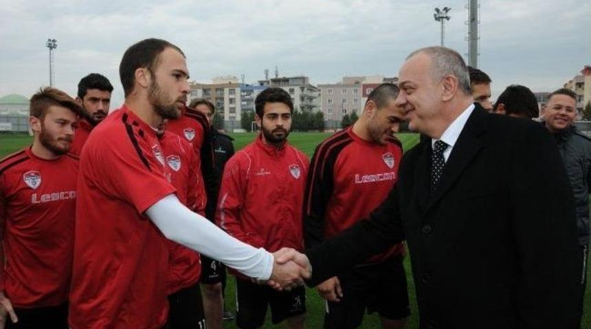 Başkan Erg&uuml;n&rsquo;den Manisaspor&rsquo;a Destek Ziyareti