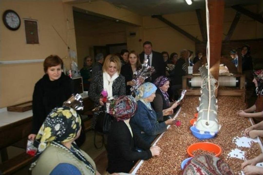 Chp'li Kadınlar, &Ccedil;alışan Kadınlara &Ccedil;i&ccedil;ek Dağıttı