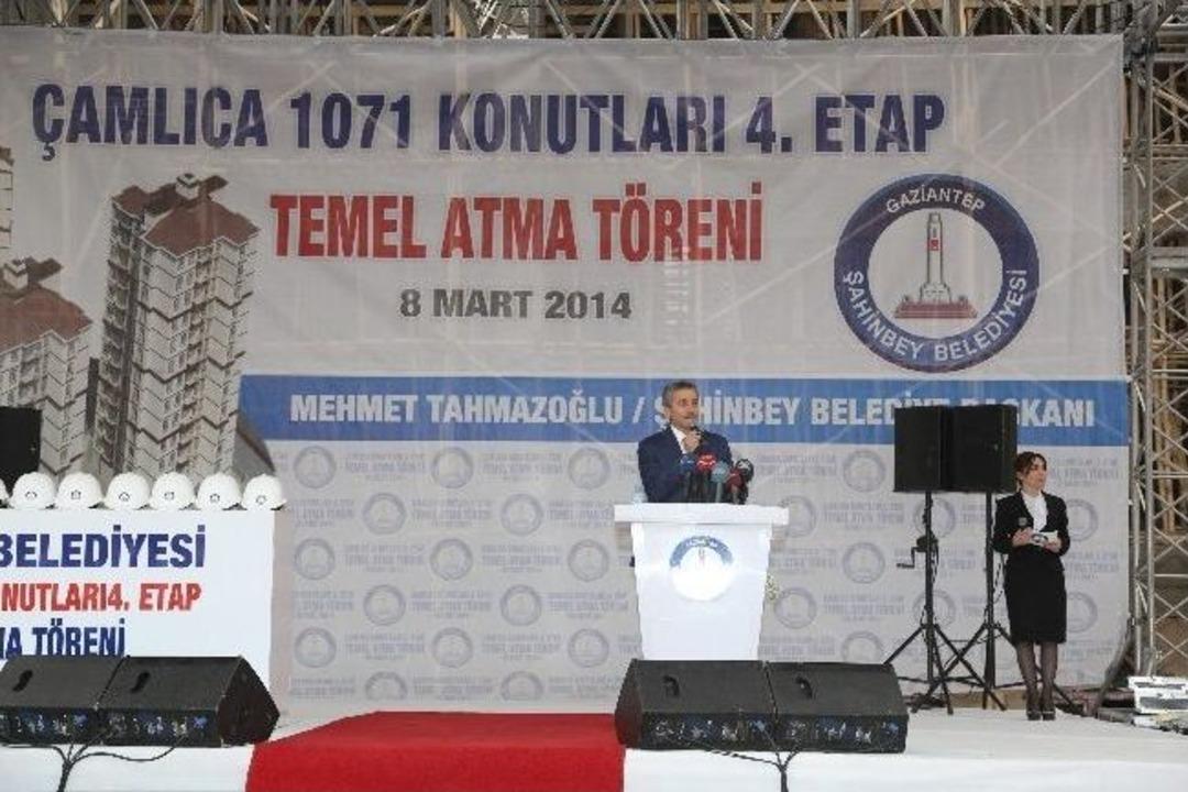 Bakan Şimşek, &Ccedil;amlıca Konutları Temel Atma T&ouml;renine Katıldı