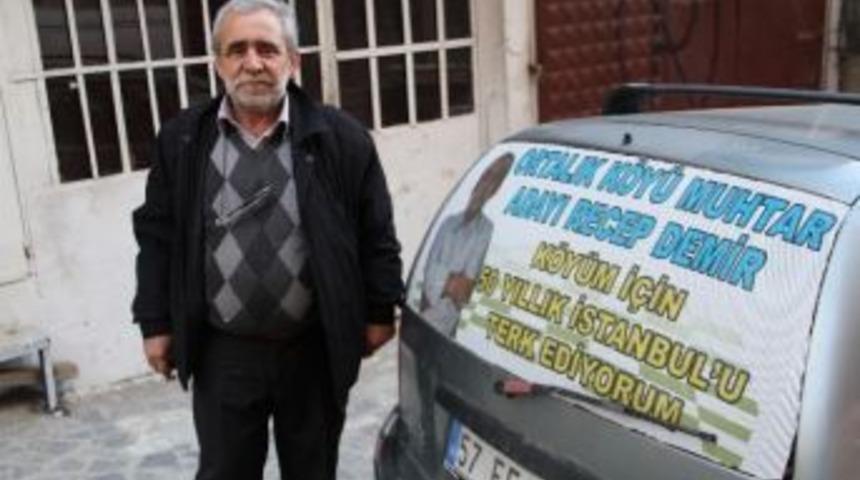 (&ouml;zel Haber) K&ouml;y&uuml;ne Muhtar Olmak İ&ccedil;in 50 Yıldır Yaşadığı İstanbul&rsquo;u Terk Etti