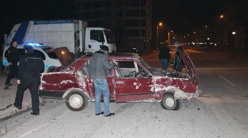 Kaza Yaptı, Polisten Ka&ccedil;maya &Ccedil;alıştı