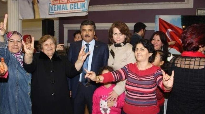 Mhp Antalya B&uuml;y&uuml;kşehir Adayı &Ccedil;elik'ten "kadın K&uuml;lt&uuml;r Konakları" S&ouml;z&uuml;