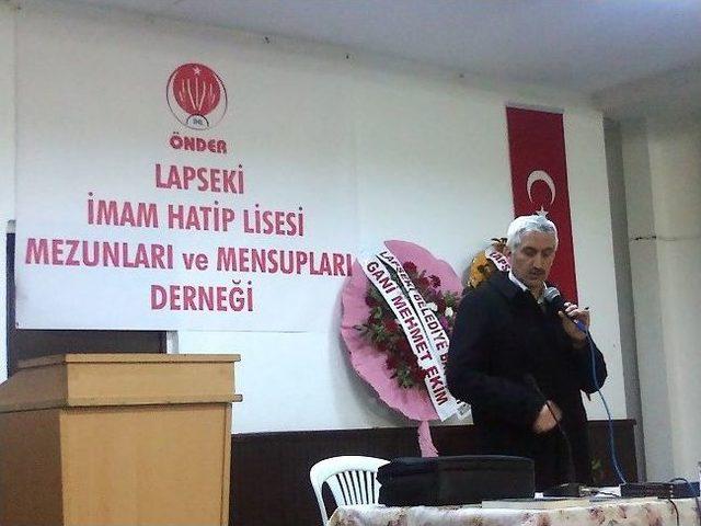Lapseki&rsquo;de Namazla Diriliş Konferansı Verildi 1