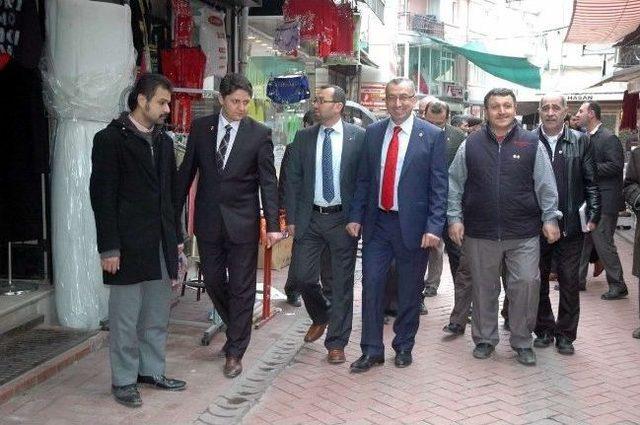 Sp Başkan Adaylarının Edremit te Esnaf Ziyareti 2