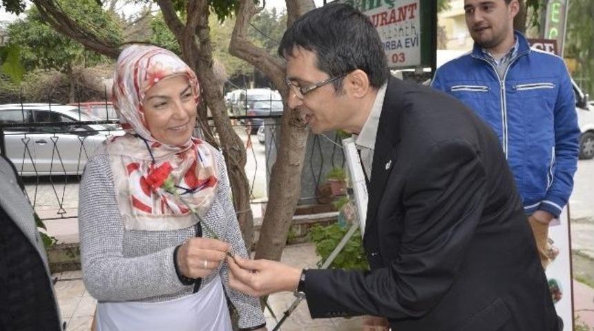 Dsp Adayı Karabulut'tan Kuşadalı Kadınlara Mor &Ccedil;atı M&uuml;jdesi