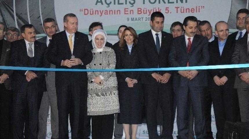 Başbakan Erdoğan D&uuml;nyanın 5. B&uuml;y&uuml;k T&uuml;nelinin A&ccedil;ılışını Yaptı