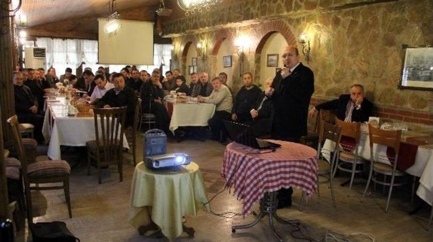 Kalay, Halk Otob&uuml;s&uuml; Şof&ouml;rlerine Projelerini Anlattı