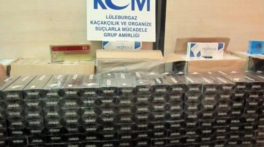 Kırklareli&rsquo;de Ka&ccedil;ak Sigara Operasyonu