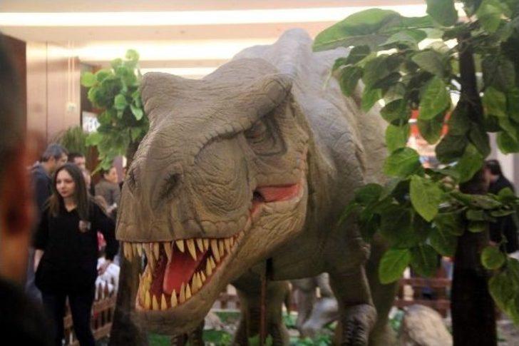 Bursa'da Dinazor Sergisi Küçüklerden Çok Büyüklerin İlgisini Çekti G4