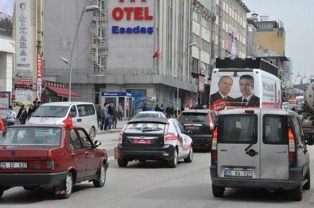 İstanbul’dan Dönen Mhp’li Aydın Coşku İle Karşılandı