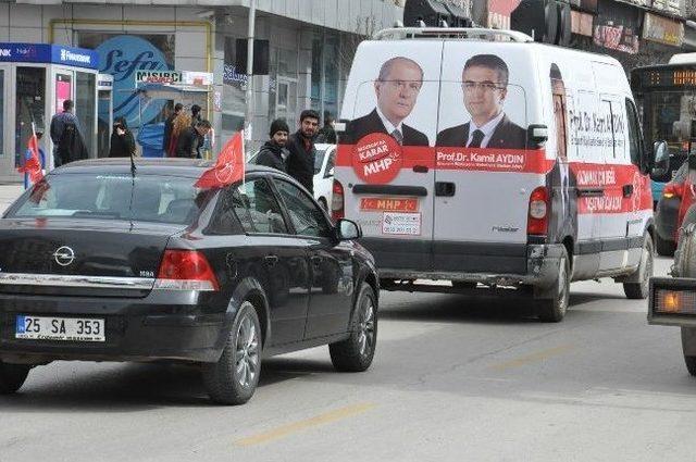 İstanbul’dan Dönen Mhp’li Aydın Coşku İle Karşılandı