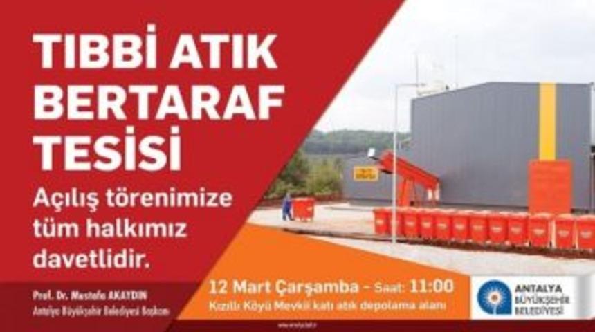 B&uuml;y&uuml;kşehir Tıbbi Atık Bertaraf Tesisi A&ccedil;ılıyor
