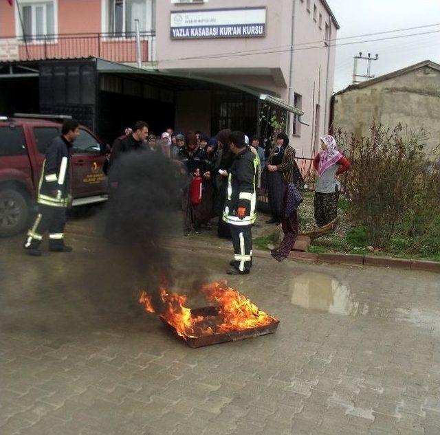 Akşehir İtfaiyesi Eğitimlerini Sürdürüyor