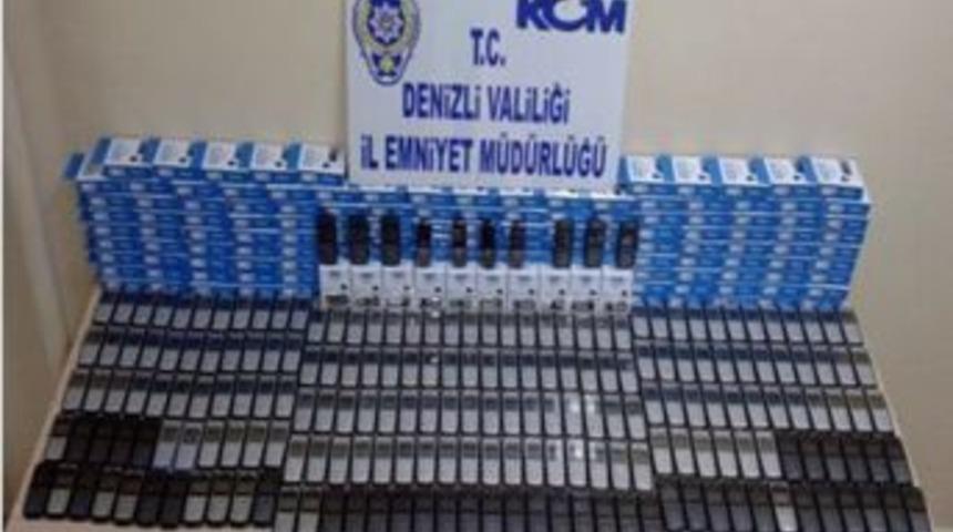 Denizli&rsquo;de Cep Telefonu Ka&ccedil;ak&ccedil;ılığı Operasyonu