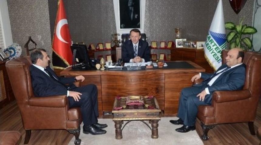 Başkan Karabalık Katsiad Y&ouml;neticilerini Ağırladı