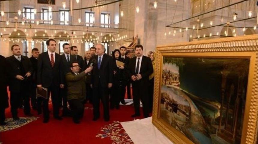 Cumhurbaşkanı G&uuml;l, Fatih Camii'ndeki Tarihi Tabloyu Restore Ettirdi