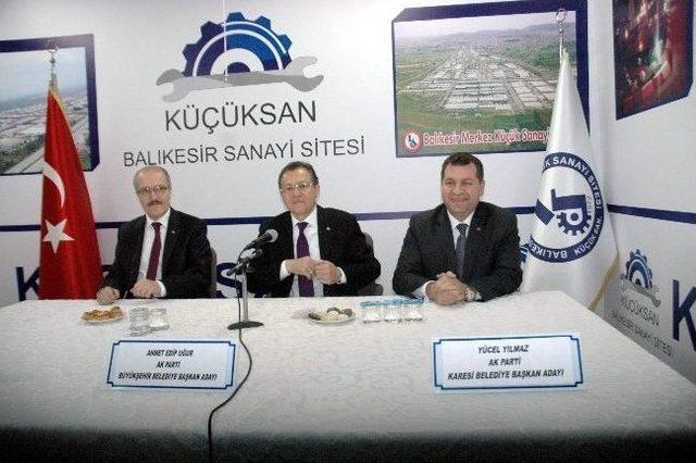 Balıkesir'de Küçük Sanayi Esnafı Büyükşehir Adaylarını Dinledi