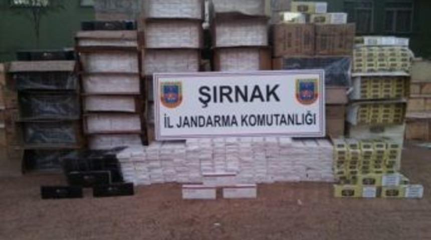 Şırnak&rsquo;ta 136 Bin 774 Paket Ka&ccedil;ak Sigara Ele Ge&ccedil;irildi