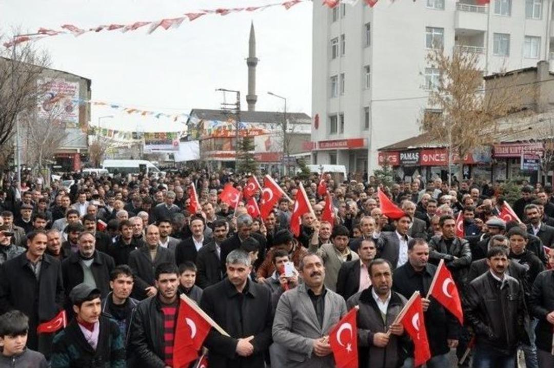 Patnos'ta Milli İradeye Saygı Mitingi