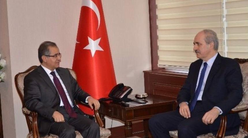 Ak Parti Genel Başkan Yardımcısı Numan Kurtulmuş&rsquo;tan, Vali Tapsız&rsquo;a Ziyaret