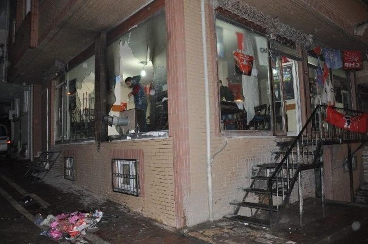 Chp Se&ccedil;im İrtibat B&uuml;rosuna Molotoflu Saldırı