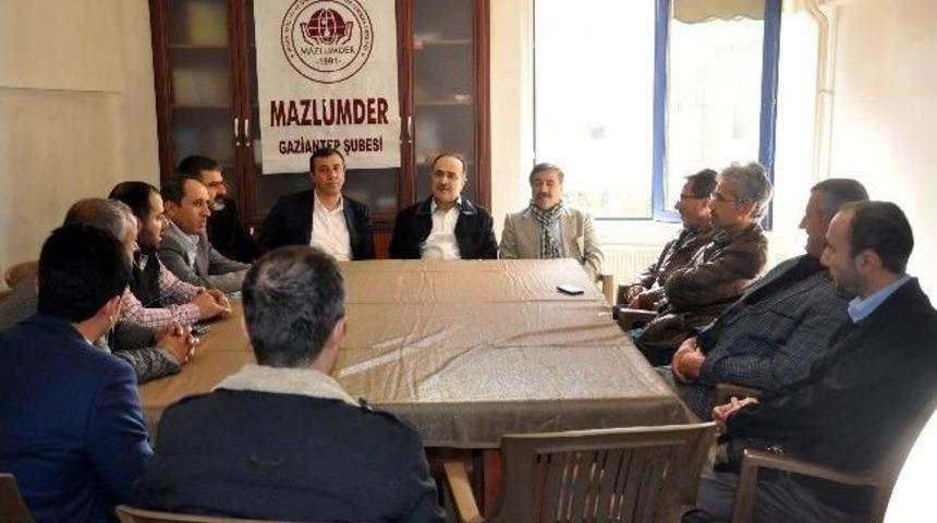 Belediye Başkan Adayları Mazlumder Gaziantep Şubesini Ziyaret Etti