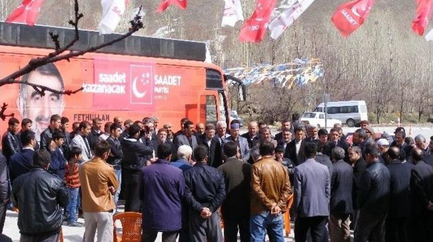 Sp Van B&uuml;y&uuml;kşehir Belediye Başkan Adayı Fethullah Erbaş Saray Halkından Destek İstedi