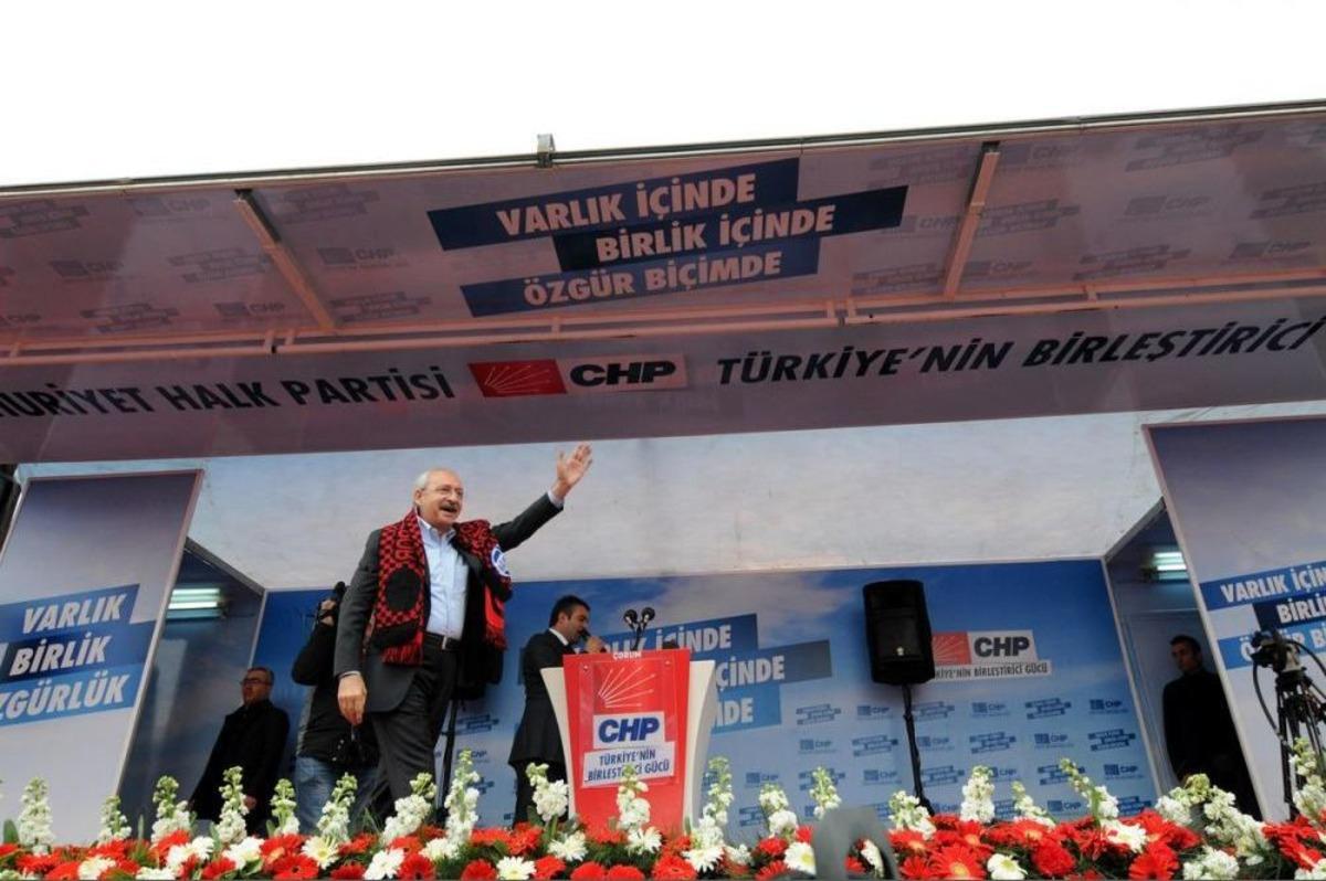 CHP'nin &Ccedil;orum Mitingi