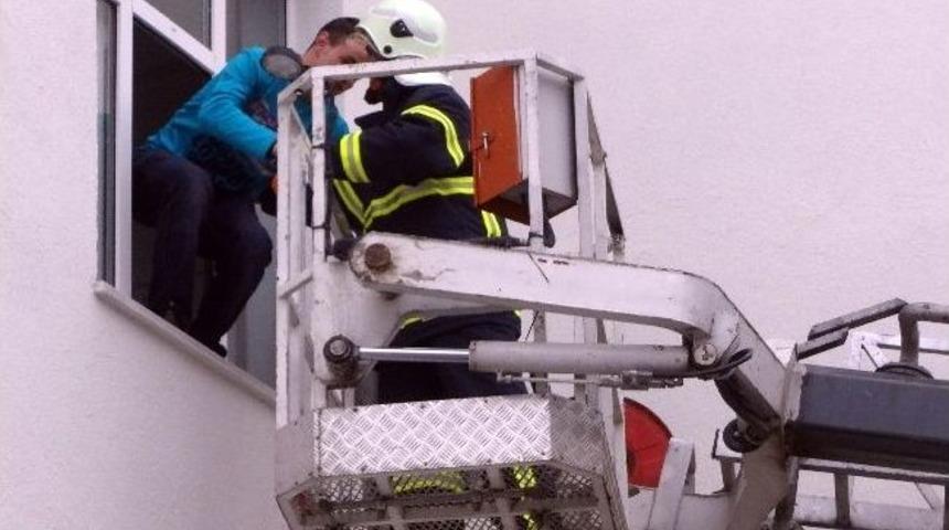 G&uuml;m&uuml;şhane&rsquo;de Miniklere Sivil Savunma Ve Yangın Tatbikatı