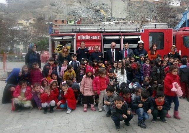 G&uuml;m&uuml;şhane&rsquo;de Miniklere Sivil Savunma Ve Yangın Tatbikatı 2