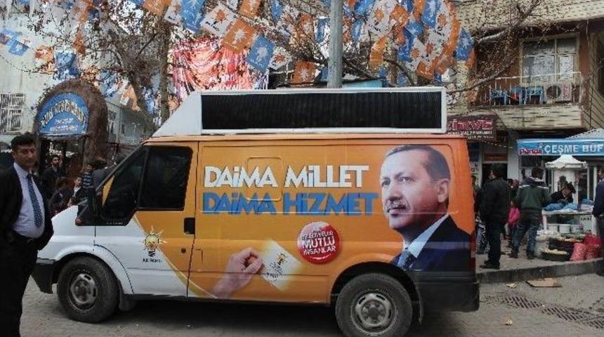 Ak Parti Şırnak&rsquo;ta Se&ccedil;im İ&ccedil;in Zırhlı Ara&ccedil; Aldı