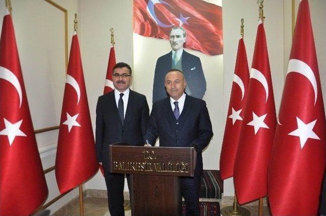 Avrupa Birliği Bakanı Çavuşoğlu Balıkesir'de