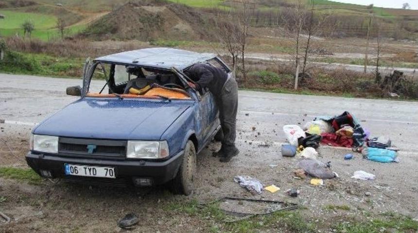 Samsun'da Otomobil Takla Attı: 6 Yaralı
