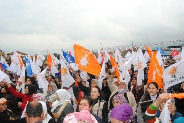 Binali Yıldırım'a Kiraz'da Mehteranlı Karşılama