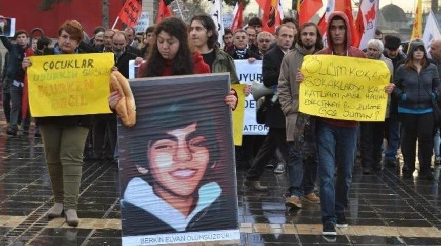 Kayseri'de 'berkin Elvan' Protestosu