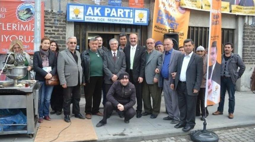 Kula'da Başkan Adayları Centilmence Yarışıyor