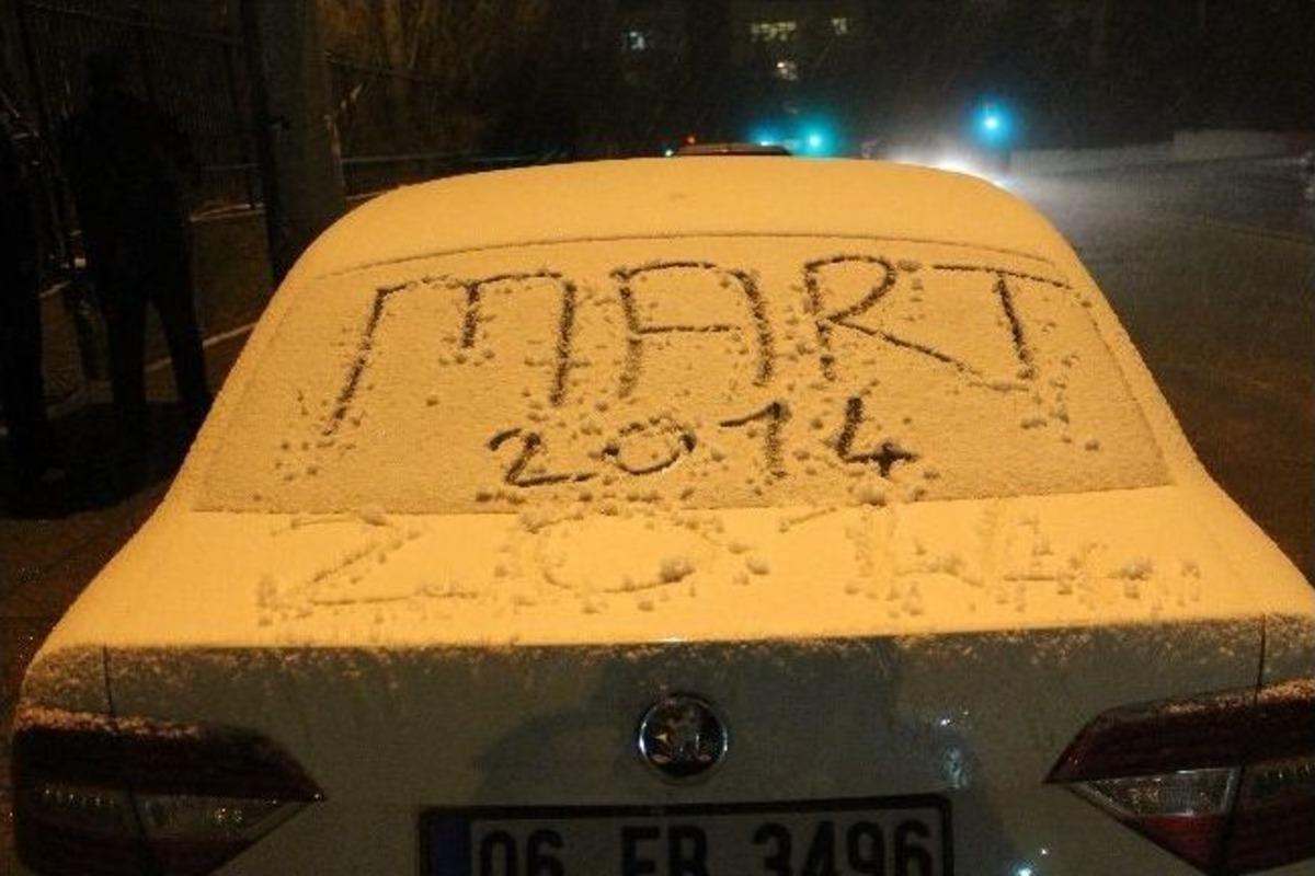 Başkent&rsquo;te Kar Yağışı