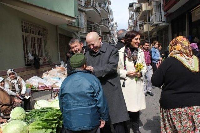 Yalçın Pekgüzel’den Salı Pazarı Esnafına Hizmet Sözü 1