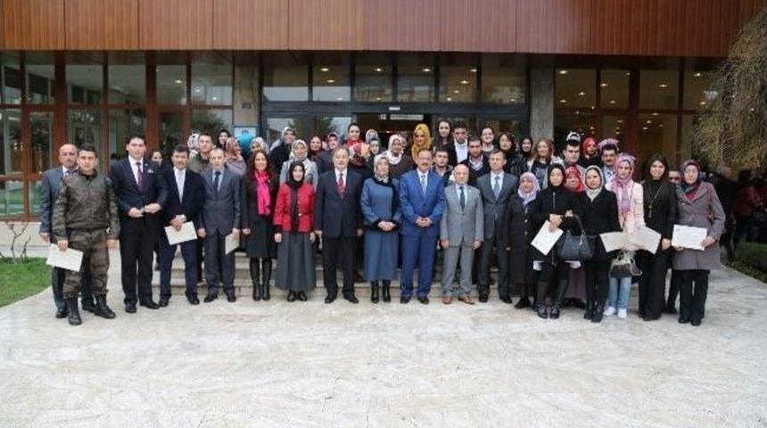 Başkan Mehmet &Ouml;zhaseki Kaymek'in Sertifika T&ouml;renine Katıldı